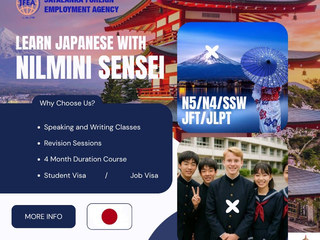JLPT N4 — Japanese course at Jayalanka